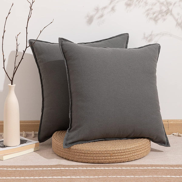 レア　サリースコット　豆型オーバル型　クッション本体1＋カバー2枚セット クモリ(Kumori) クッションカバー 60X60cm 2枚セットリネンっぽい 北欧